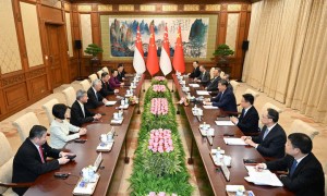 习近平会见新加坡国务资政李显龙